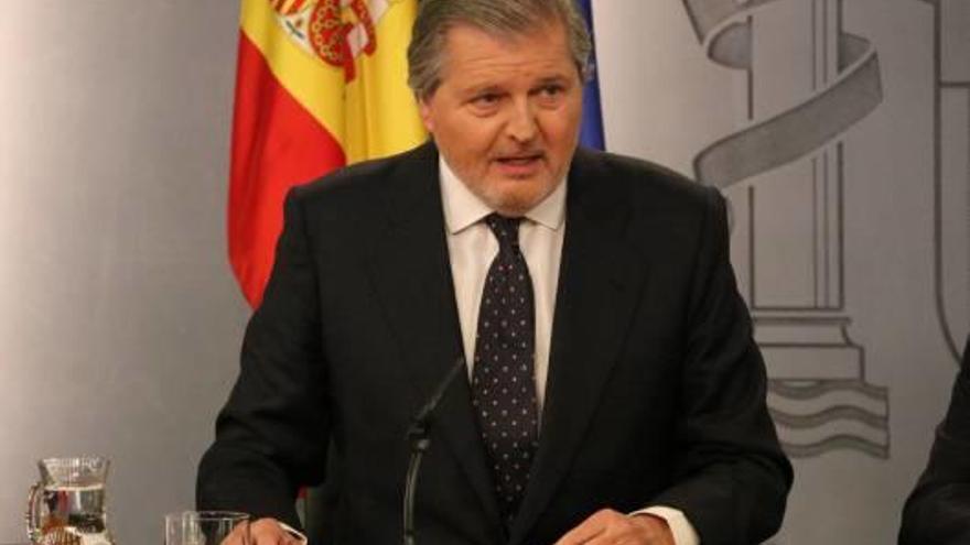 El portaveu del Govern espanyol, Íñigo Méndez de Vigo.