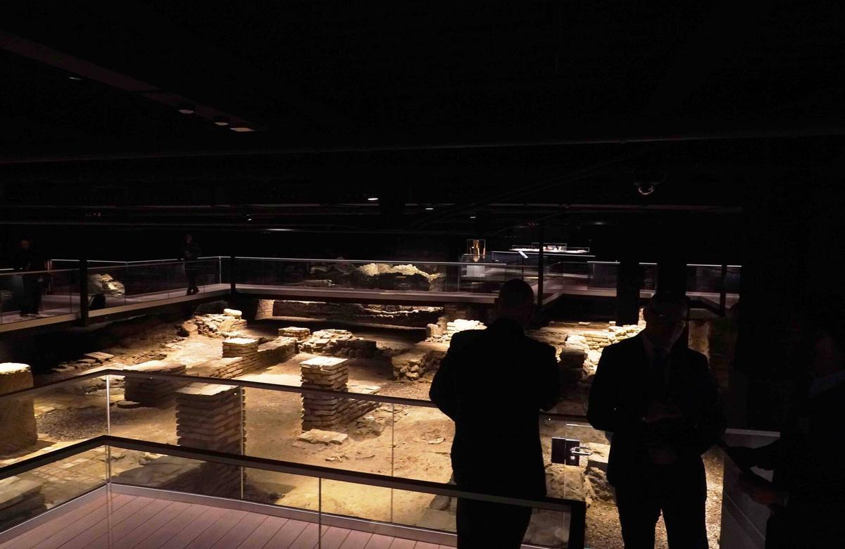 Inauguración del yacimiento romano en el subsuelo del Museo Carmen Thyssen