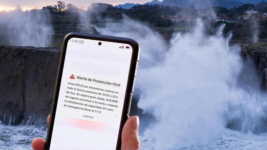 VÍDEO: Así fue como llegó la alerta roja por fenómenos costeros a los móviles de los ciudadanos