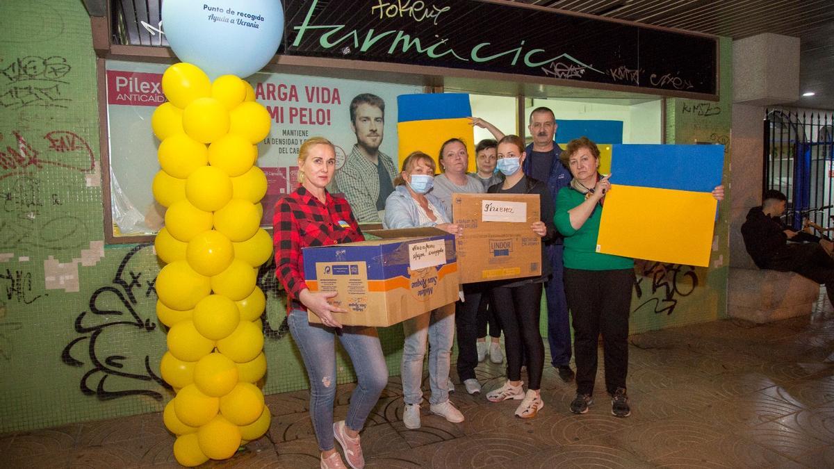 La antigua farmacia del centro de negocios Azahares, en el Zoco, será el punto de recogida de material humanitario para Ucrania.