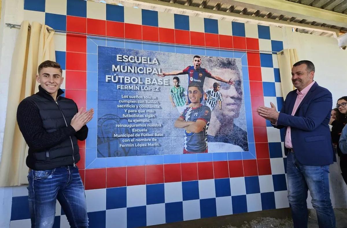 La escuela municipal de fútbol del Campillo donde Fermín dio sus primeros pasos ahora lleva su nombre