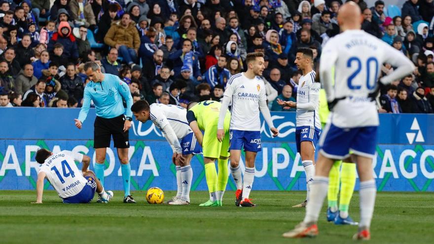 Francho solo tiene un golpe, pero es seria duda para el partido contra el Real Valladolid