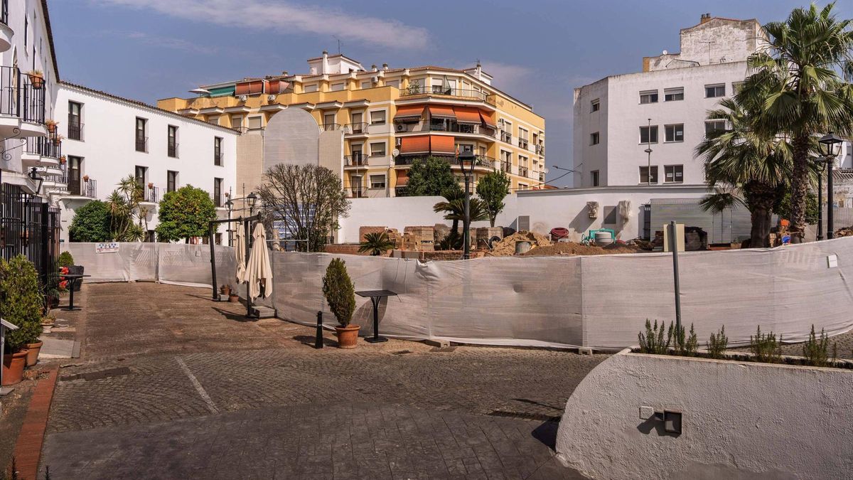 Obras en el Parador de la capital extremeña.