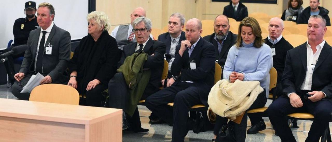 Personas del entorno de John Palmer que se sentaron en el banquillo en la Audiencia Nacional.