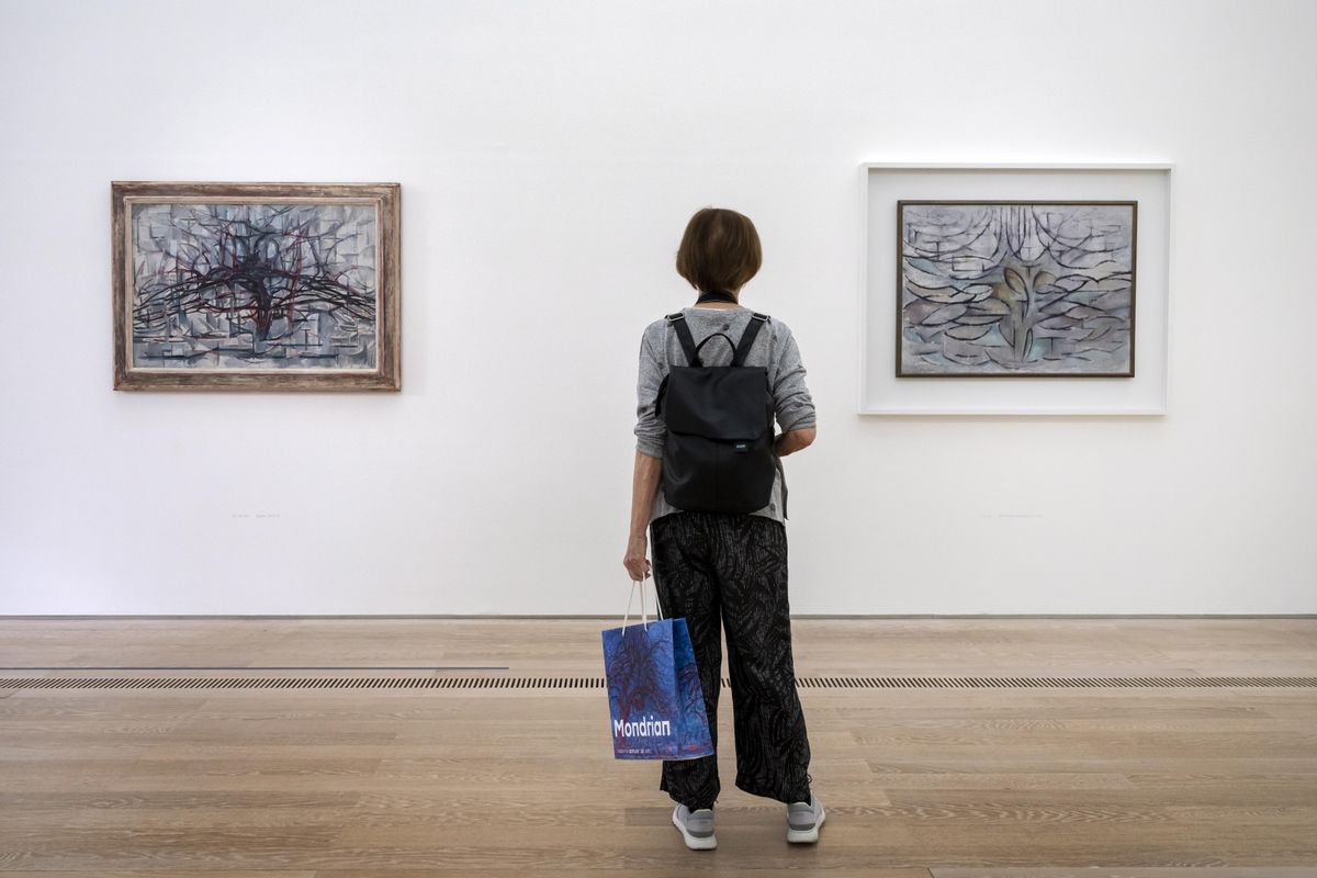 Una obra de Piet Mondrian, exhibida de cap per avall durant 75 anys Una obra de Piet Mondrian, exhibida de cap per avall durant 75 anys
