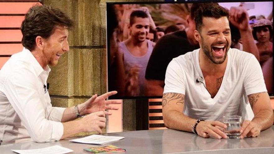 Pablo Motos con Ricky Martin.