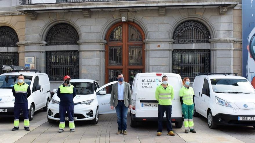 Els nous vehicles elèctrics incorporats a la flota d&#039;Igualada