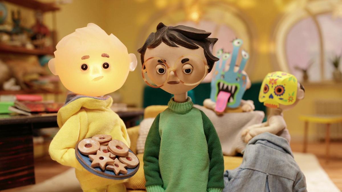 Protagonistas de Tony, Shelly y la linterna mágica.