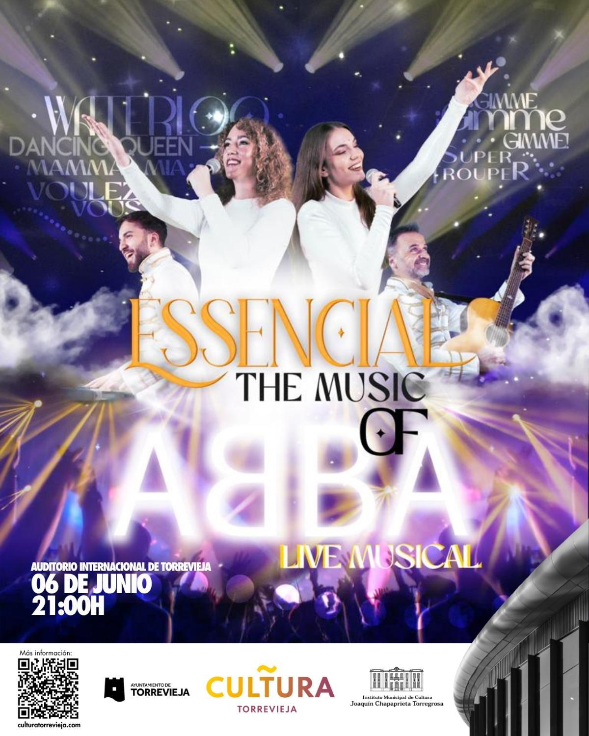 Cartel anunciador del espectáculo de ABBA