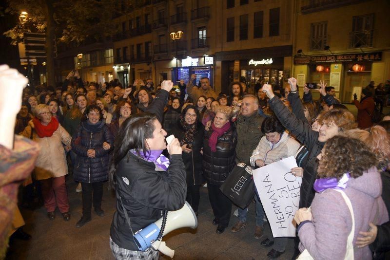 Manifestación en Zaragoza contra el veredicto del TSJN a 'La manada'