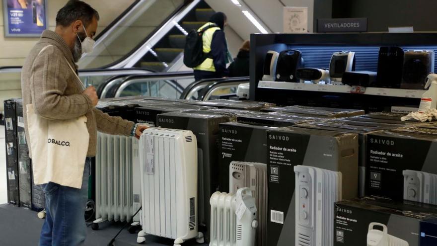 Aumenta la venta de radiadores y estufas por las bajas temperaturas