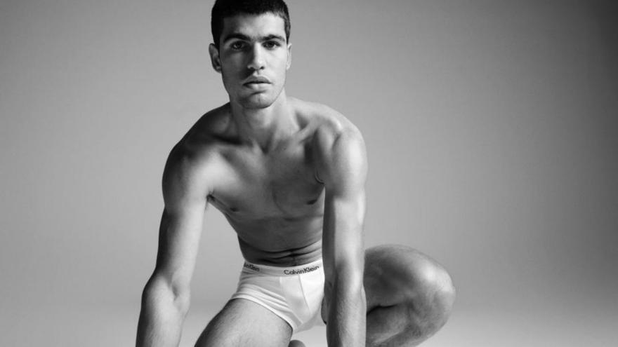 Alcaraz, en la campaña de Calvin Klein.