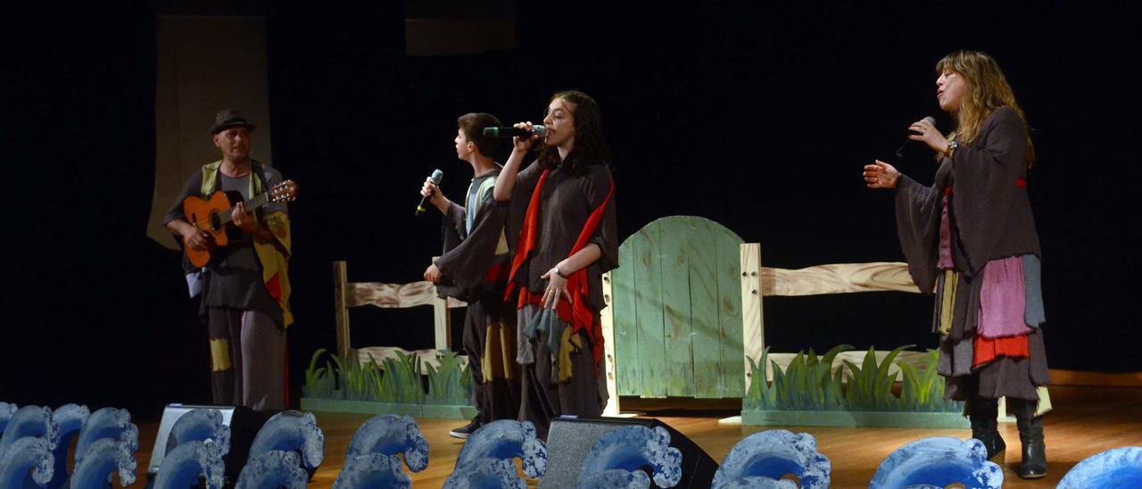 La obra de teatro infantil ofrecida ayer, en el Auditorio da Xuventude.