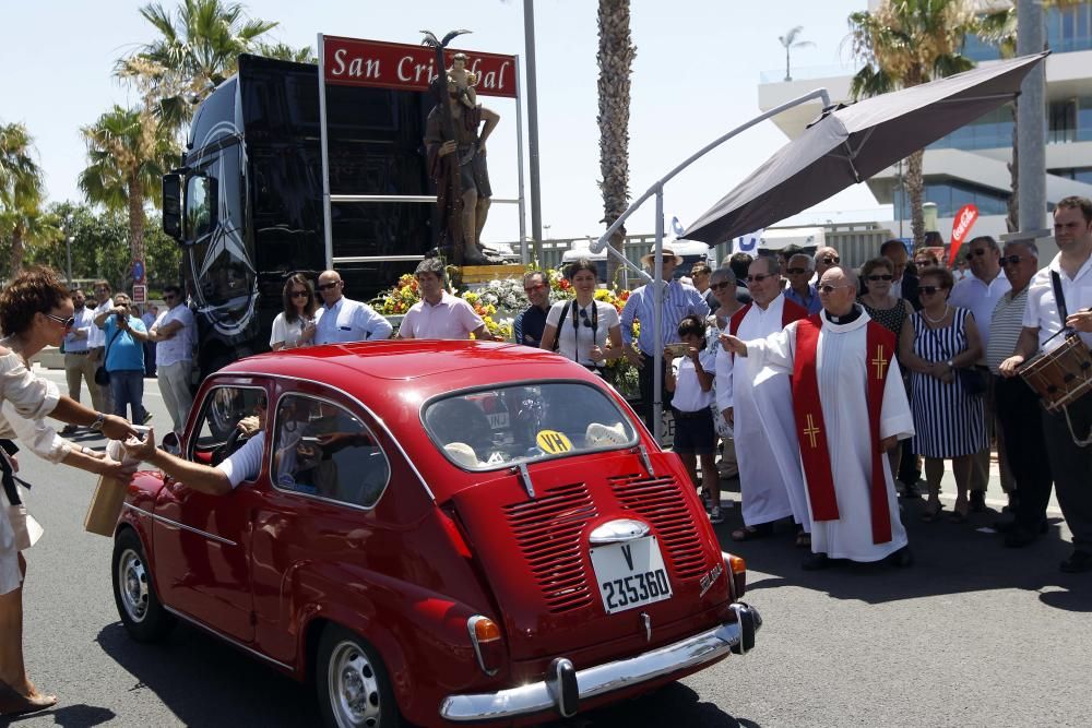 Bendición de vehículos en el día de San Cristóbal