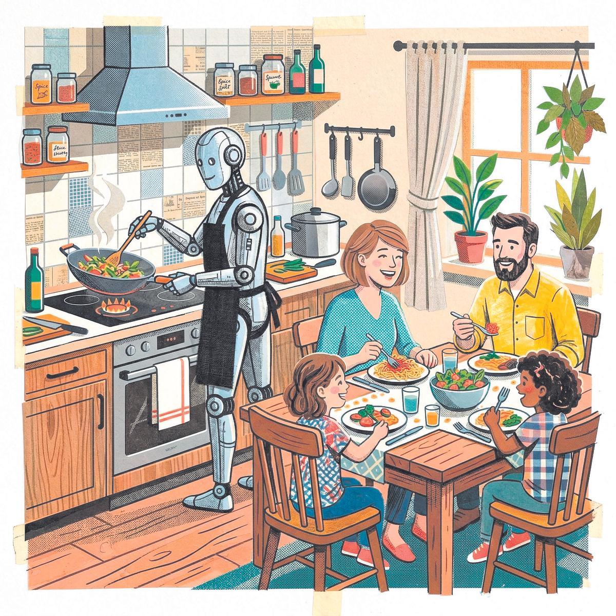 Un robot en la cocina