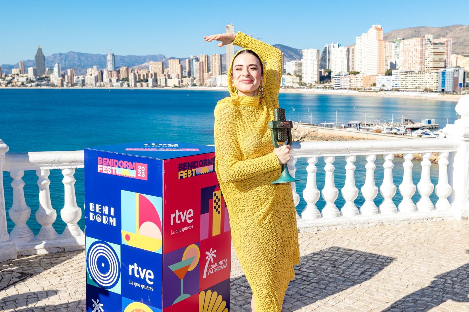 Blanca Paloma en la rueda de prensa como ganadora del Benidorm Fest 2023