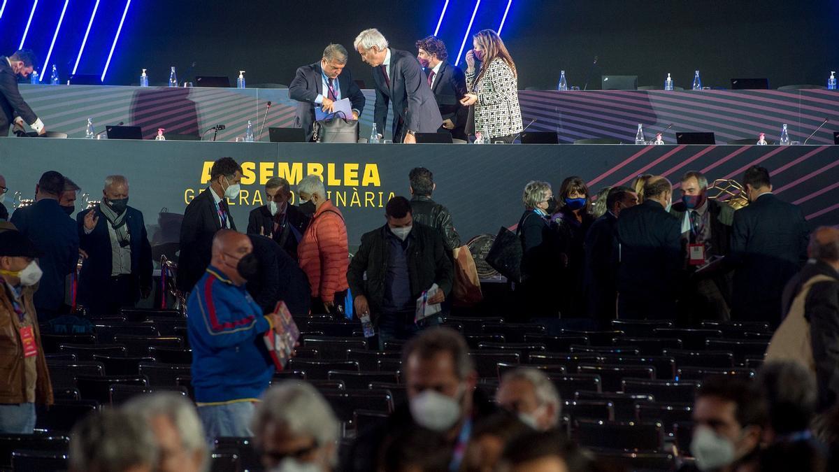 L’assemblea de socis compromissaris del Barça, en directe ‘online’