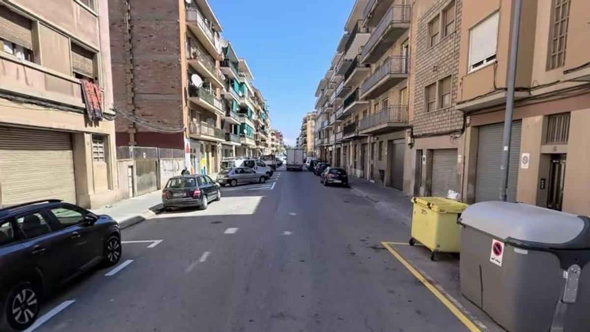 Zona afectada del tram del Carrer la Pau