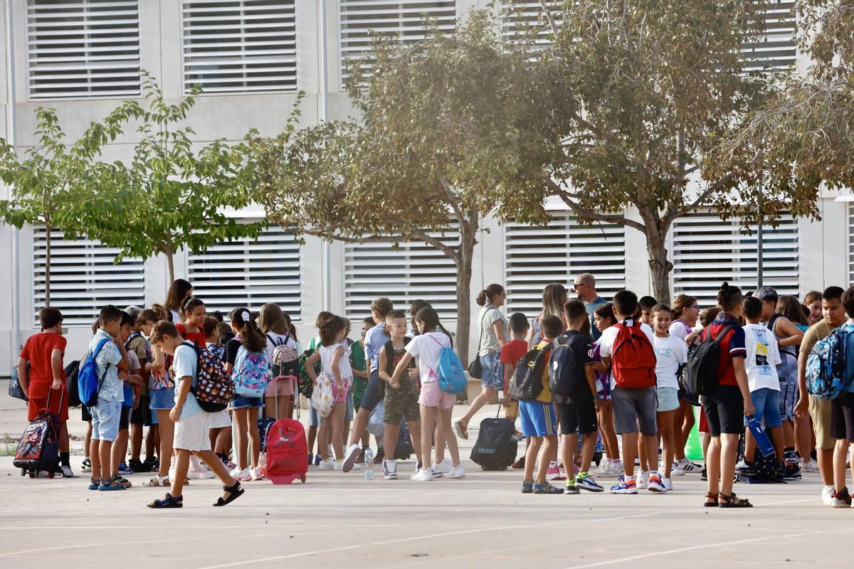 Vuelta al cole en València, en una imagen de archivo