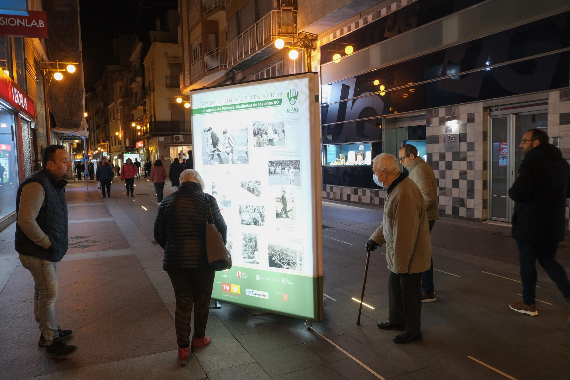 La exposición "100 años de sentimiento franjiverde" llega al centro de la ciudad