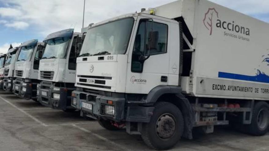 Camiones de basura de la actual contrata de Torrevieja.
