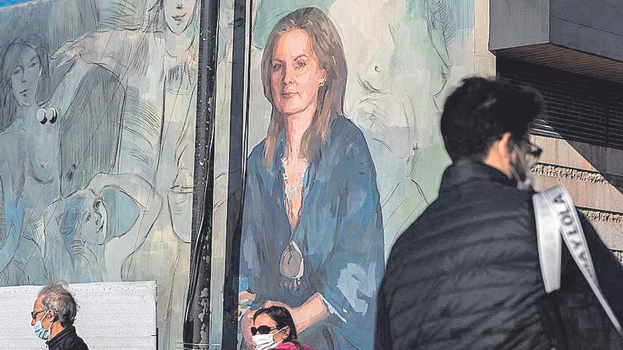 Murales con rostro de mujer en Valencia. Pilar Mateo
