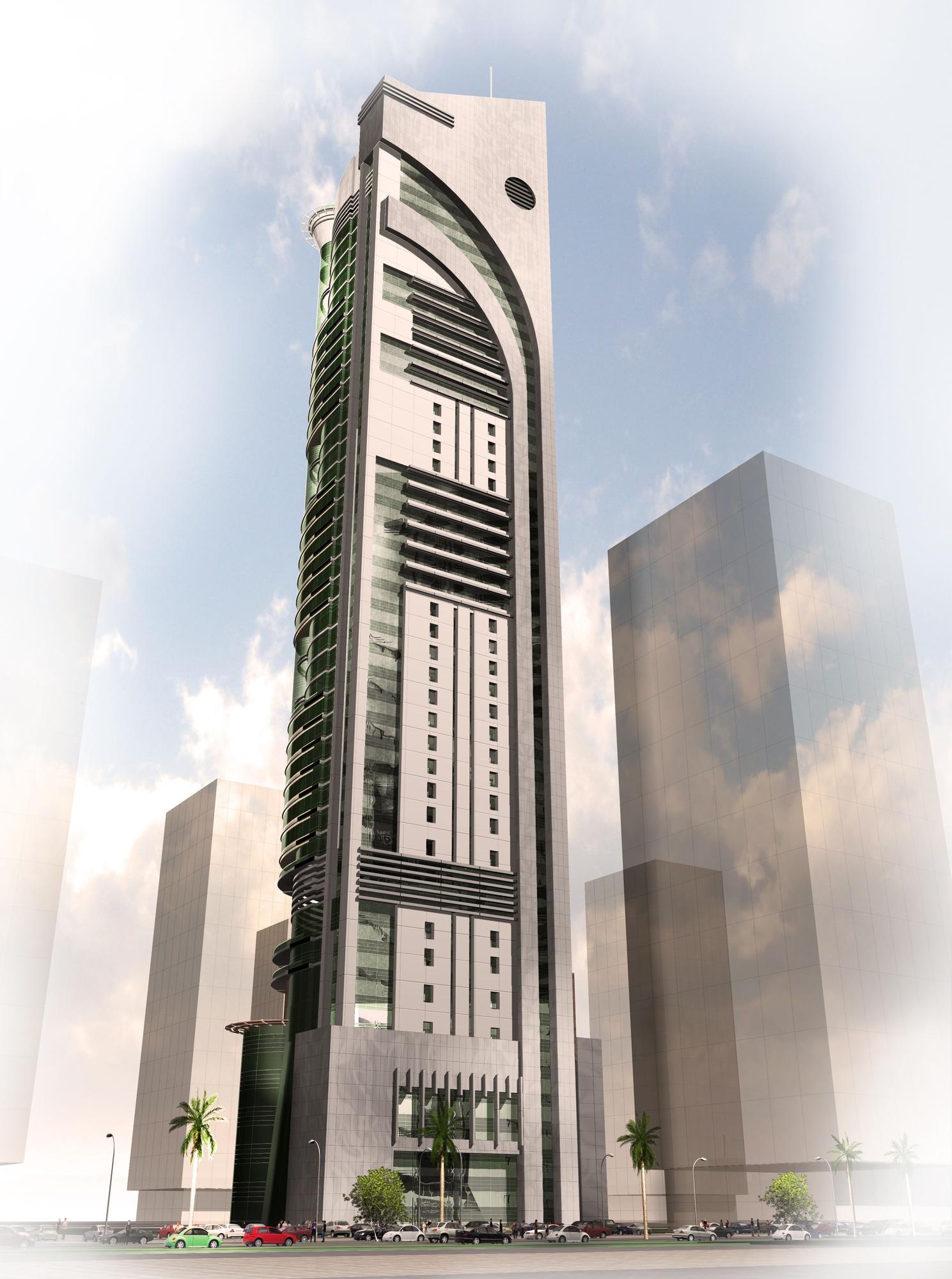 La torre Bin Samikh, la primera que construyó Ecisa en Qatar.