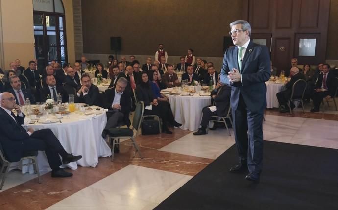 LAS PALMAS DE GRAN CANARIA. Foro Prensa Ibérica en Canarias, Vicepresidente del Gobierno de Canarias,  Román Rodríguez  | 14/01/2020 | Fotógrafo: José Pérez Curbelo