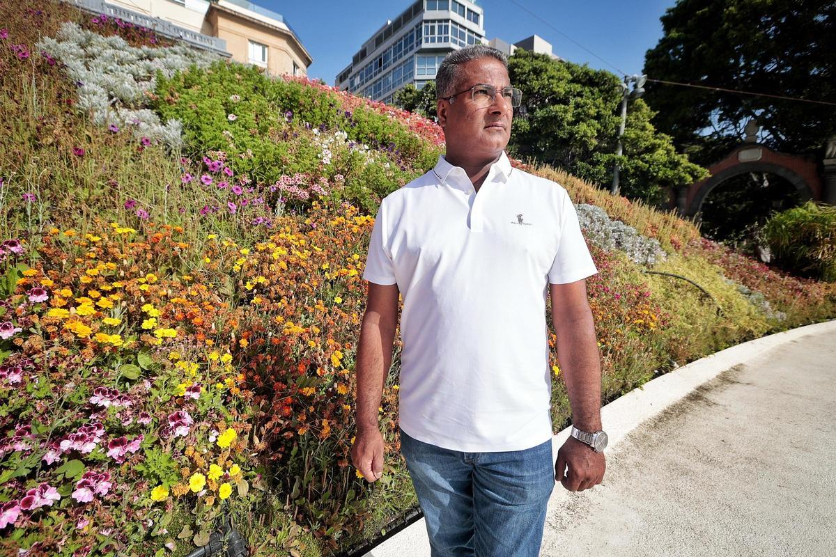 Sunil Rajhwani, el pasado jueves en Santa Cruz de Tenerife