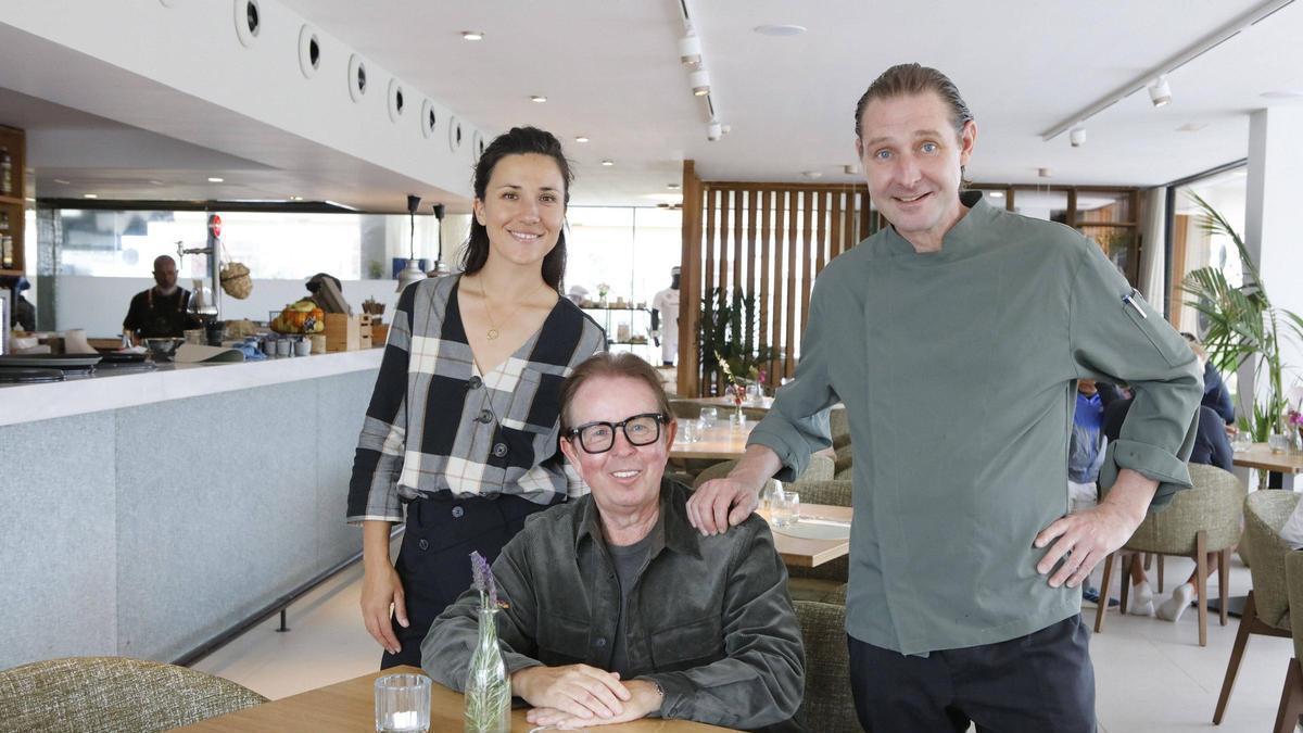 Der Mola-Betreiber Andreas Berger, flankiert von Mitarbeiterin Laurane und Chefkoch Markus Wonisch.