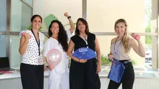 Una ruleta para poner a prueba el equilibrio: la fisioterapia se acerca a los centros de salud de Ibiza