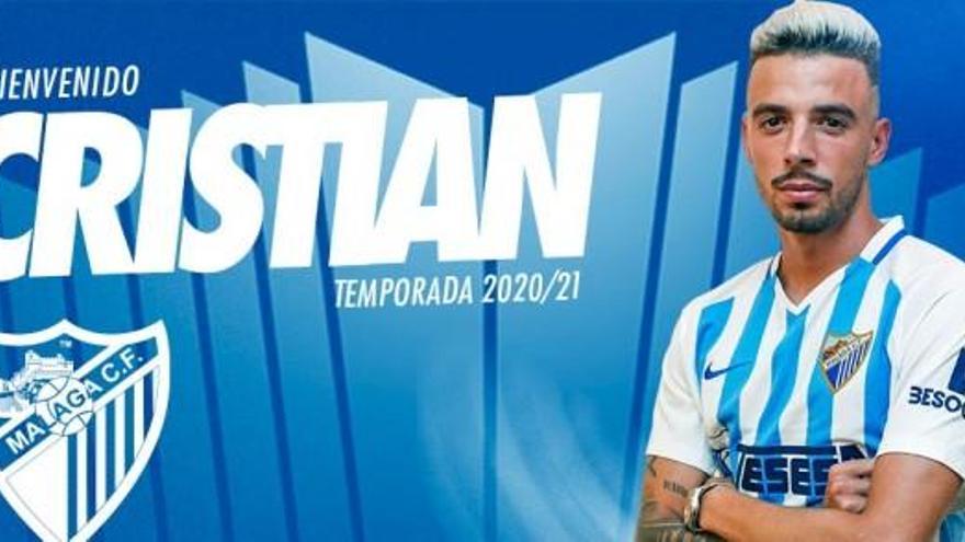 Cristian, nuevo jugador del Málaga CF