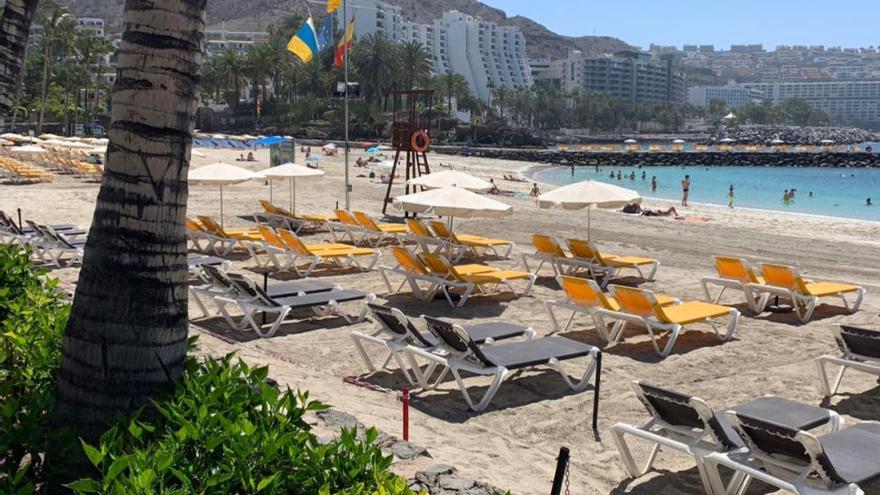 Desescalada en Canarias | La playa de Anfi del Mar abre con la fase 2