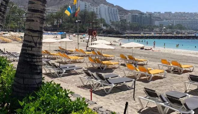 Desescalada en Canarias | La playa de Anfi del Mar abre con la fase 2