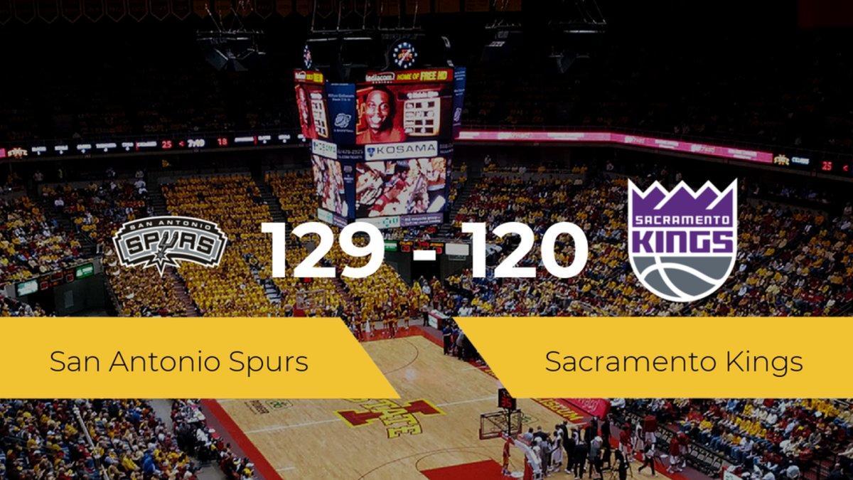 San Antonio Spurs derrota a Sacramento Kings por 129-120