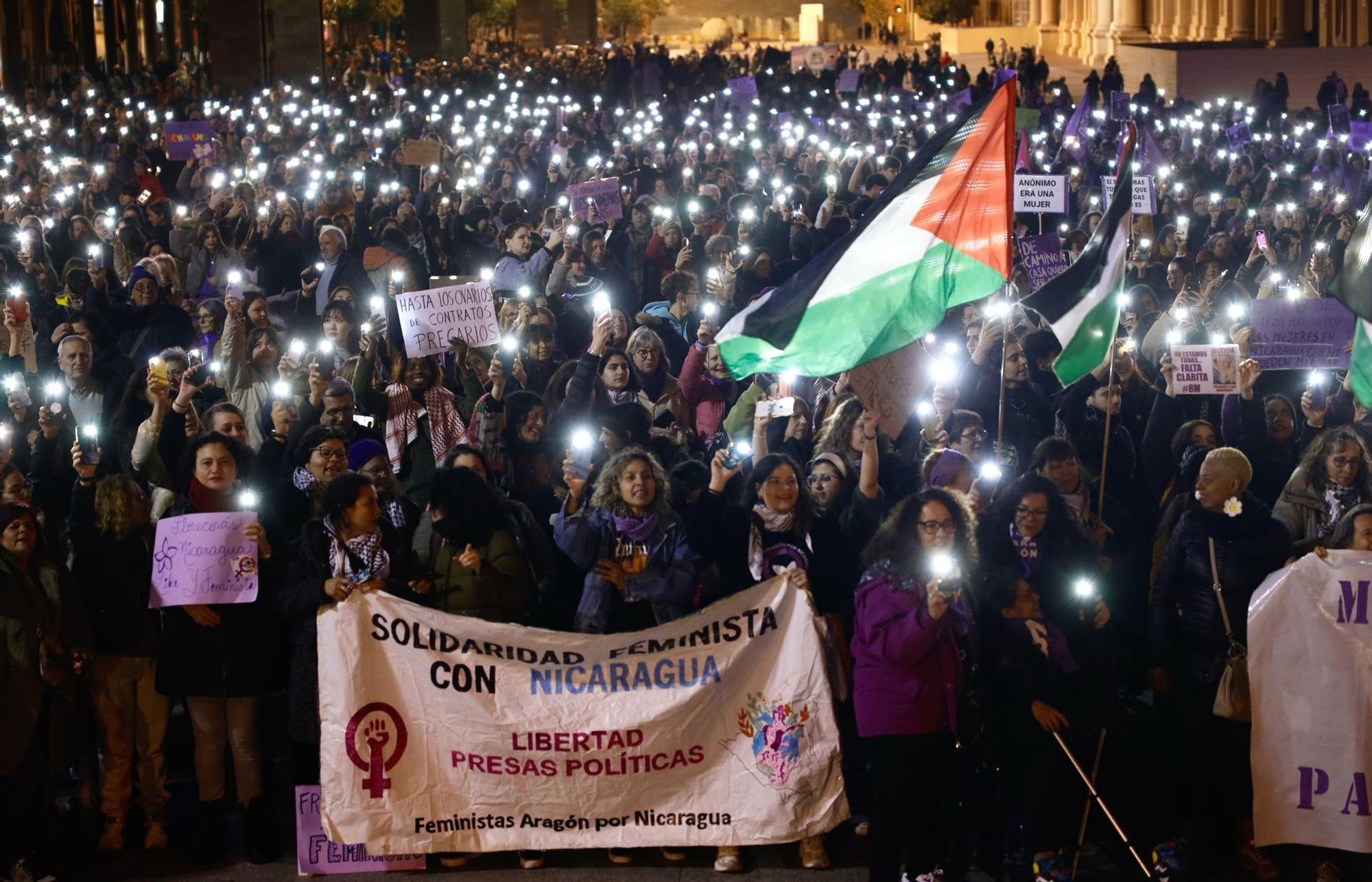 EN IMÁGENES | Manifestación del 8M 2024 en Zaragoza