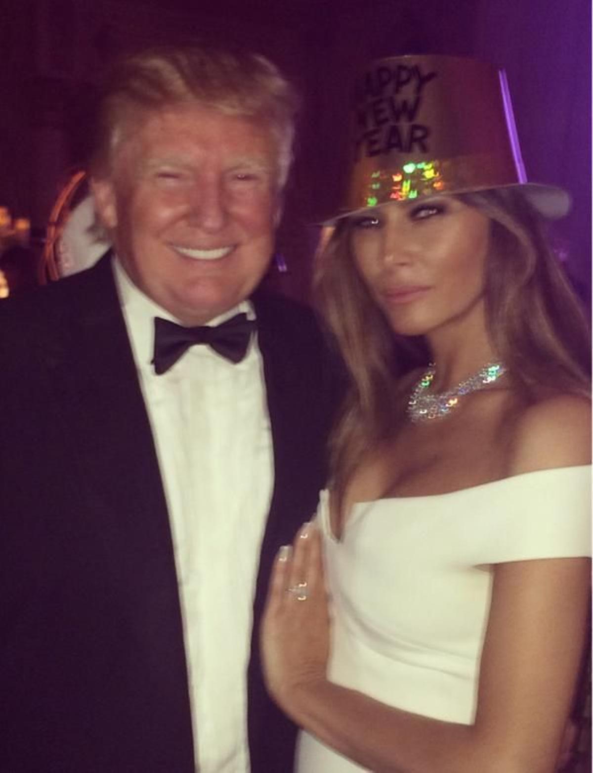 Melania y Donald Trump, otro año juntos
