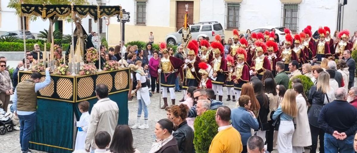 La Virgen de la Esperanza, en la Semana Santa Chiquita de Bujalance. | J. ESCAMILLA