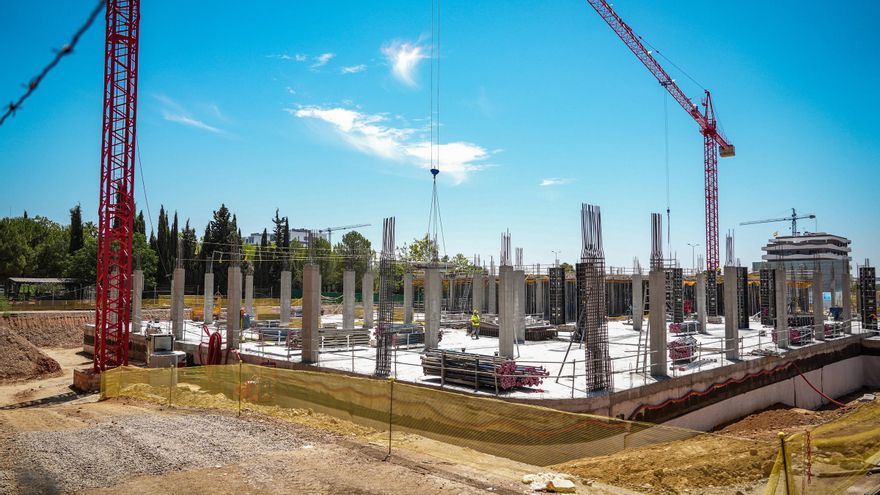 La obra del nuevo hospital de Quirón en Badajoz avanza: ya es visible su estructura