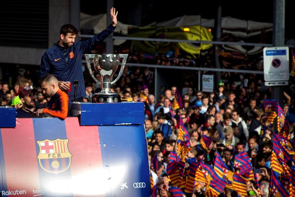 Rua del Barça: les millors fotos de la festa dels campions