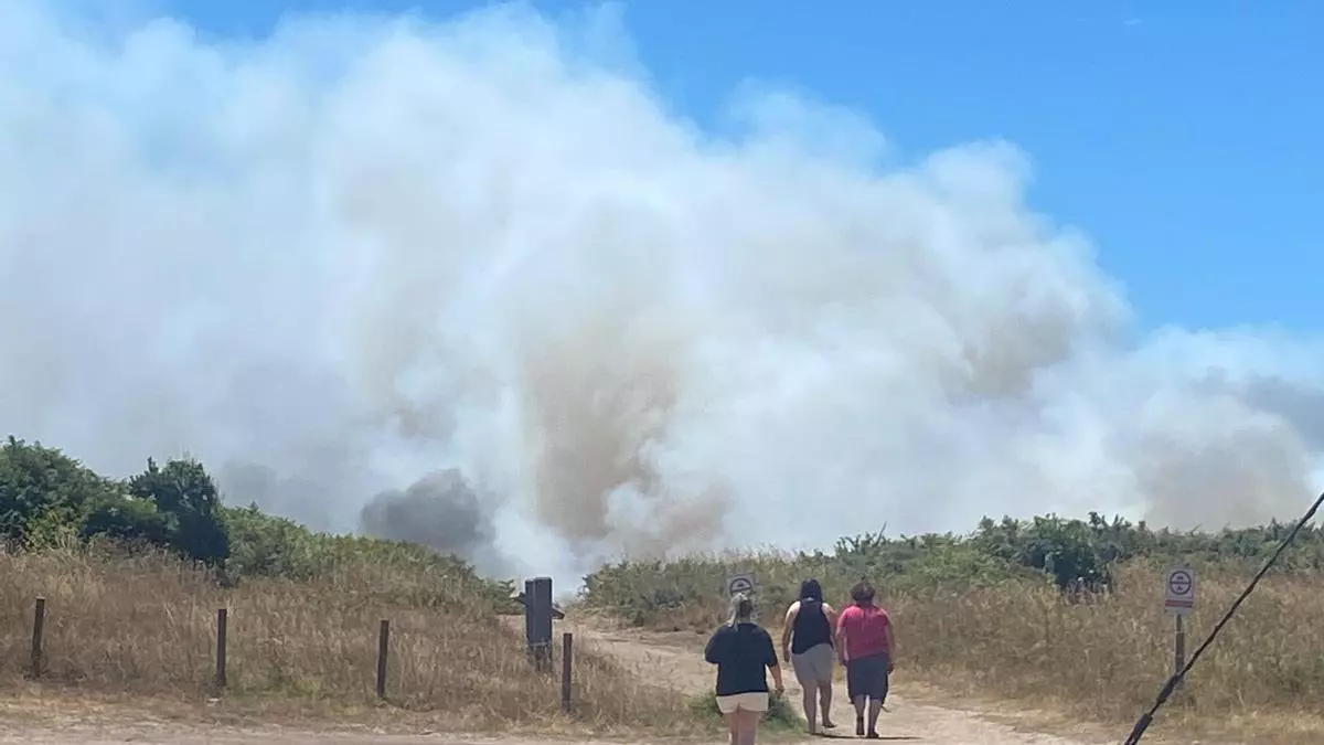 Controlado el incendio forestal de Cabo Udra gracias a un amplio dispositivo de medios terrestres y aéreos para su extinción