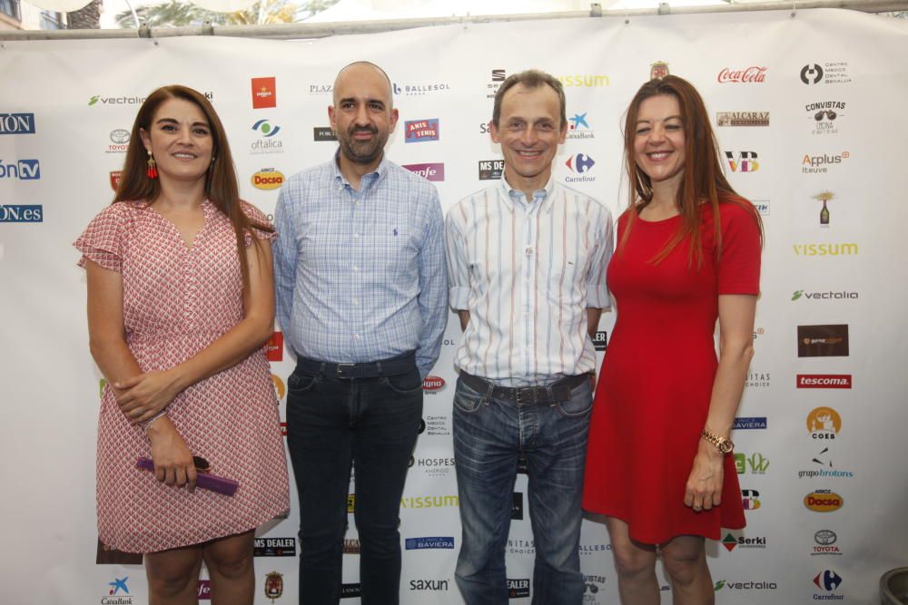 Mireia Mollà, consellera de Agricultura y Desarrollo Rural; Adrián Ivorra, director de Informacióntv; Pedro Duque, ministro de Ciencia, Innovación y Universidades en funciones; y Carolina Pascual, consellera de Innovación y Universidades.