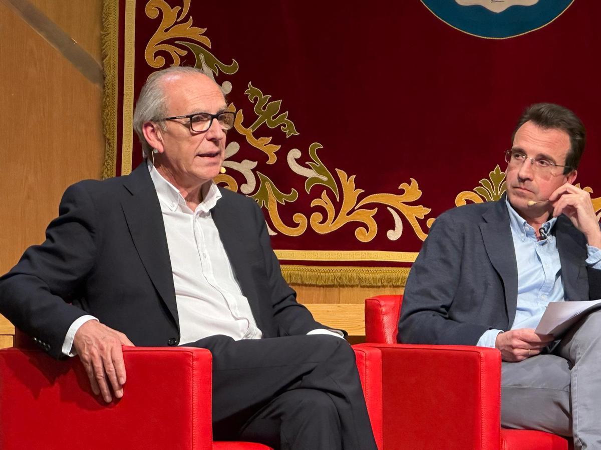 Josep Tutusaus, alcalde de Pontons y Miguel Ángel Recuenco, alcalde de Leganés.