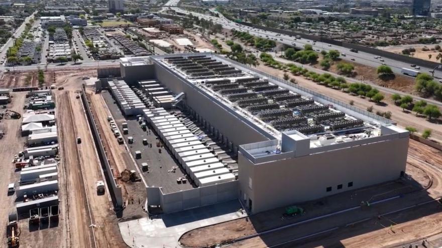 Un campus de centros de datos de QTS (Blackstone), el inversor de Calatorao, que se está construyendo en Phoenix (Estados Unidos).