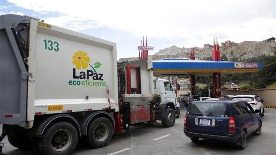 Las protestas en Bolivia provocan escasez de combustible en La Paz