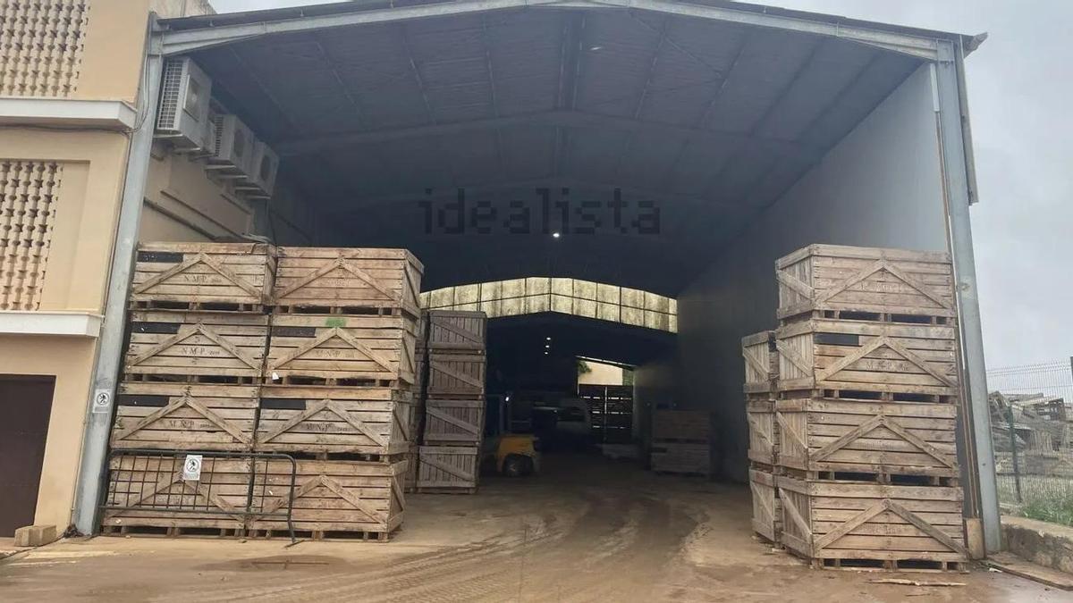 Una imagen de una de las naves de s'Esplet publicada en un conocido portal inmobiliario.