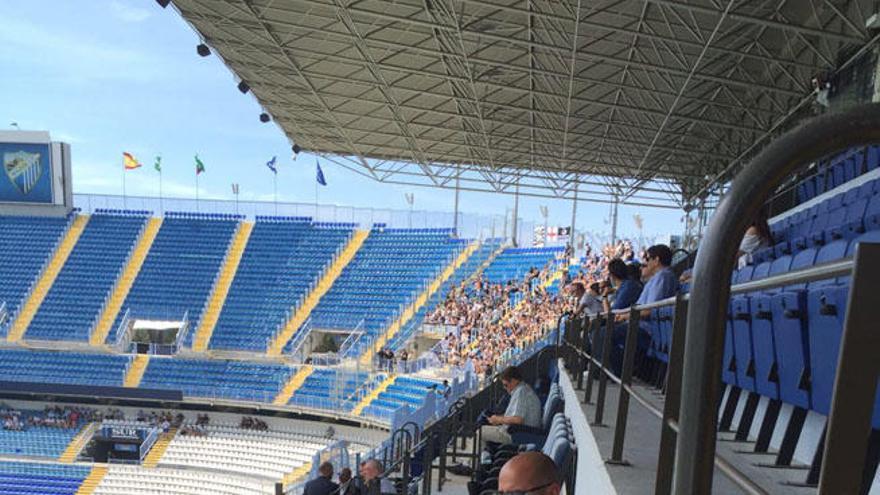 Juande Ramos en La Rosaleda.