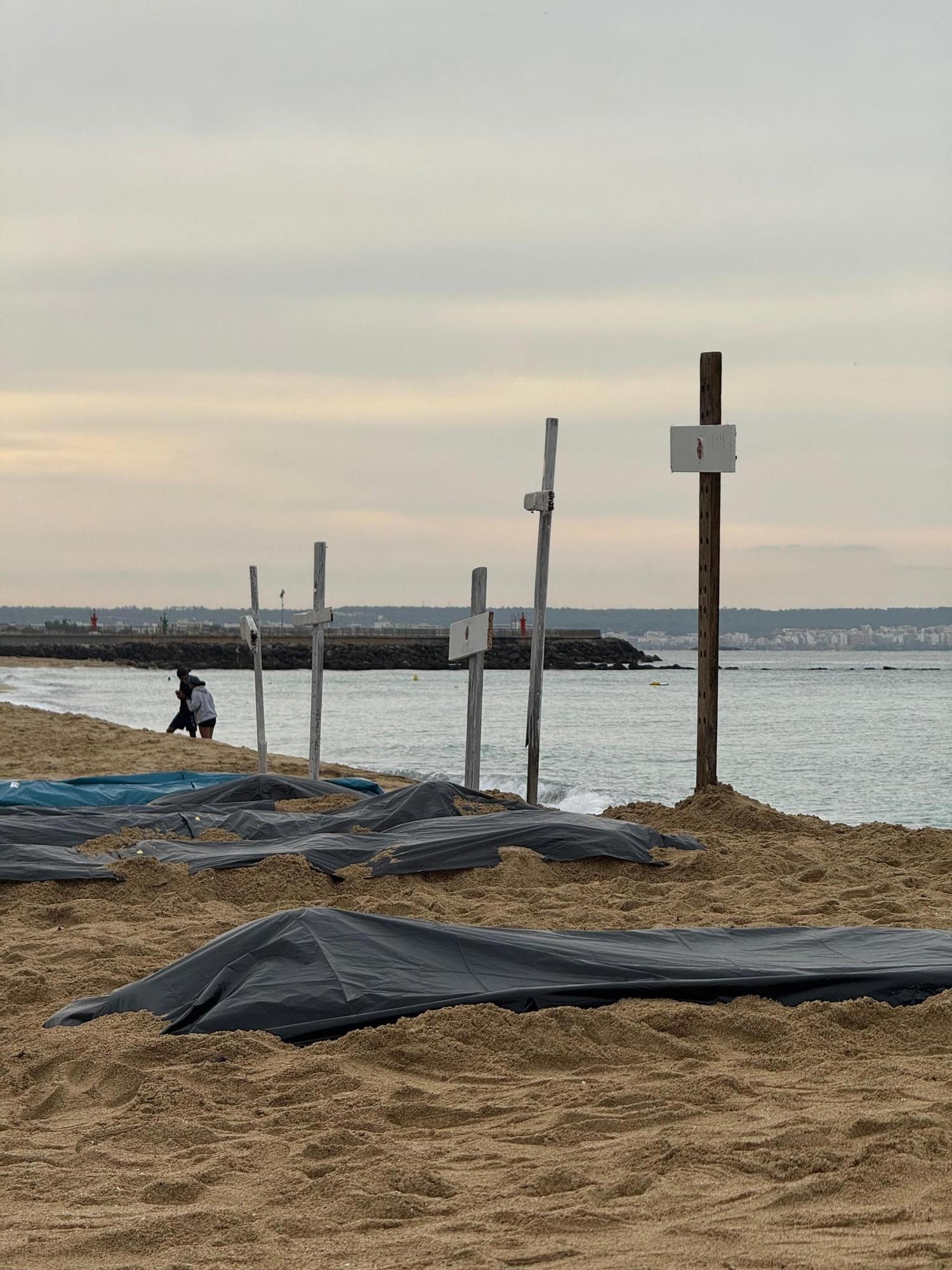 Las protestas de los socorristas de Palma y Calvià