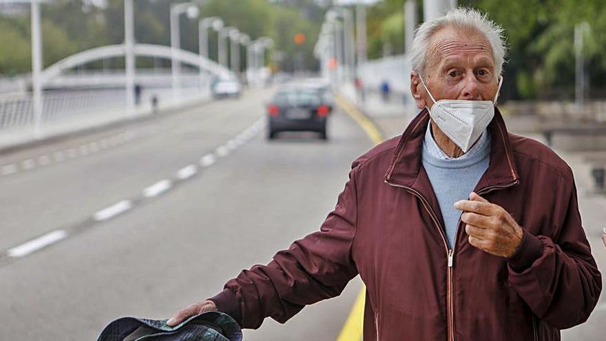 Gonzalo Rodríguez, en el paseo del doctor Fleming. 