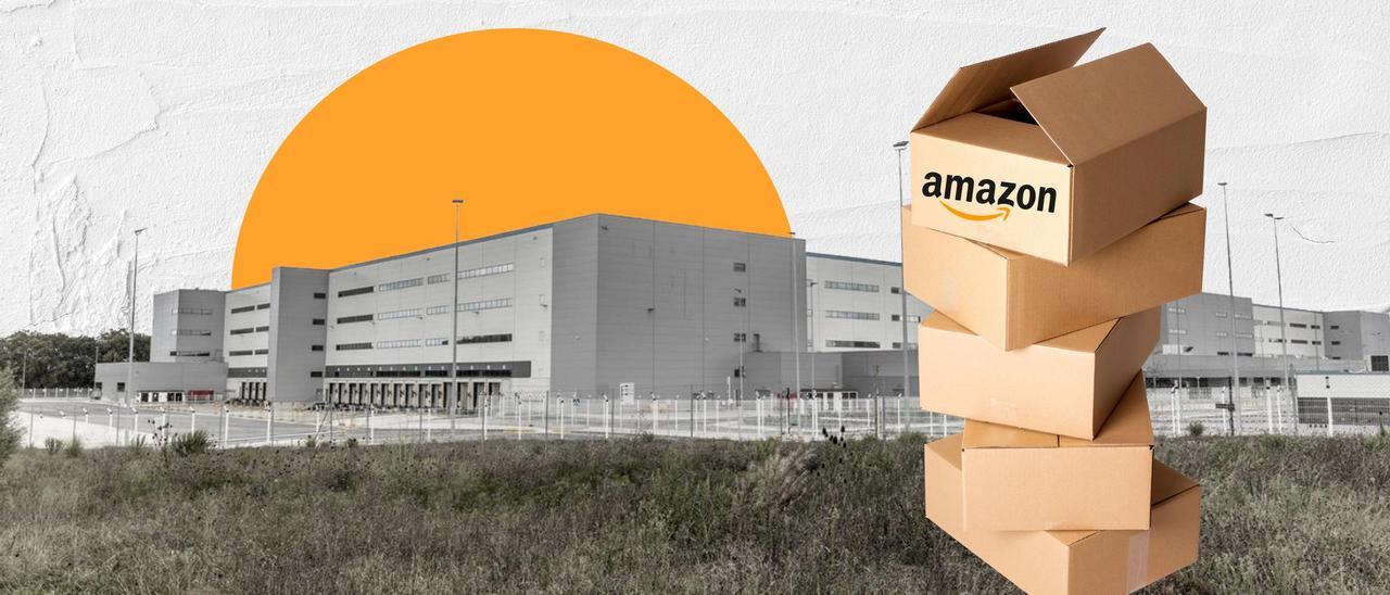 Instalaciones de Amazon en el polígono de Bobes, en Siero.